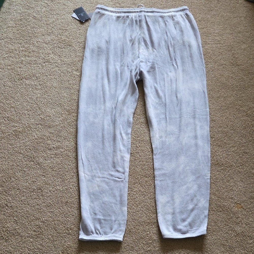 VOLCOM Lil Fleece Pants White and Grey Joggers Loungewear Sweatpants Sz XXL NWT - Picture 5 of 15